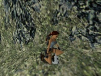 Lara Discovering the Stone Dragon in Level 1.jpg